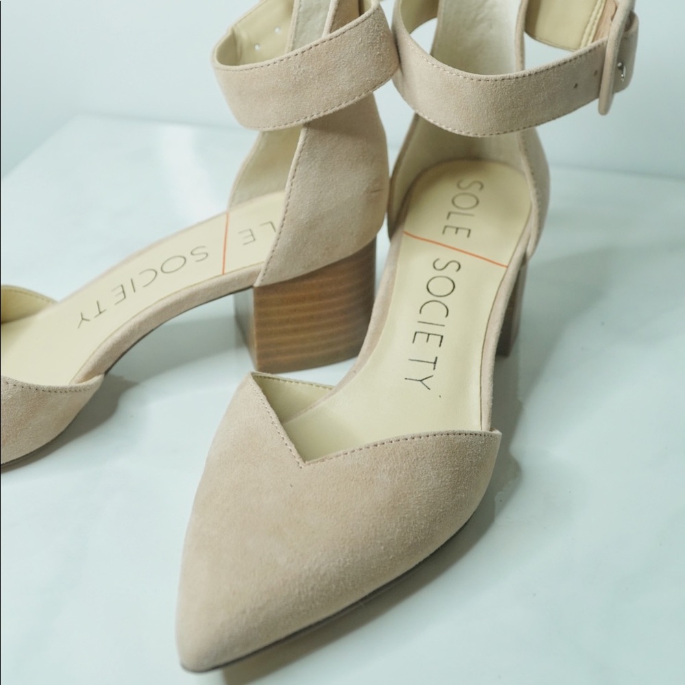 Sole Society Size 6 Blush Katarina Suede